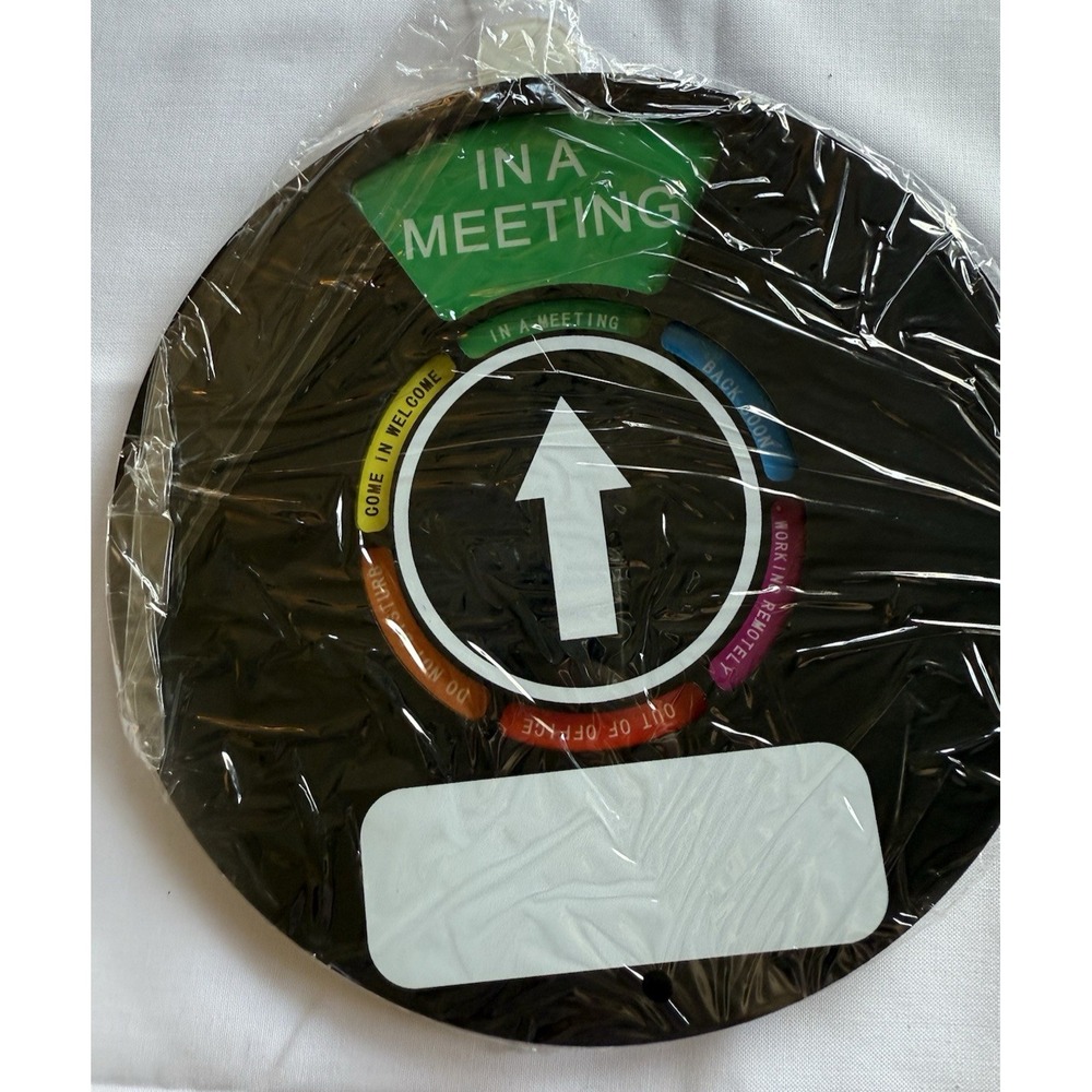 Out Of Office Sign for Door 6 Options In Meeting, Working Remotely etc. NEW